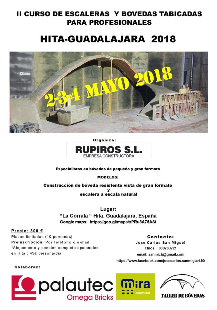 VII Taller de bóvedas tabicadas Guadalajara