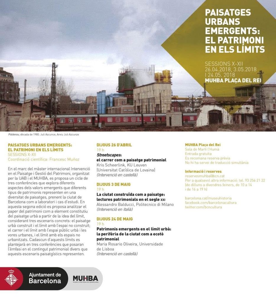Paisatges urbans emergents: el patrimoni en els límits