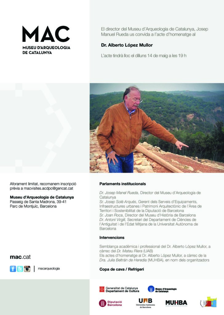 MAC: Acte d’Homenatge al Dr. Alberto López Mullor