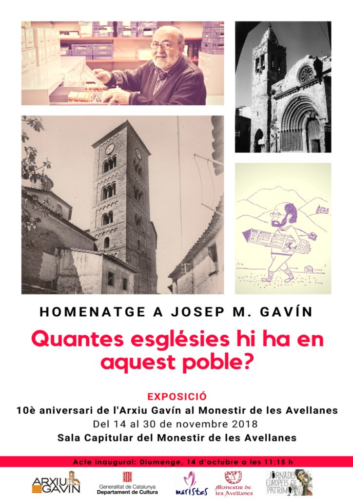 10è aniversari de l’Arxiu Gavín al Monestir de les Avellanes