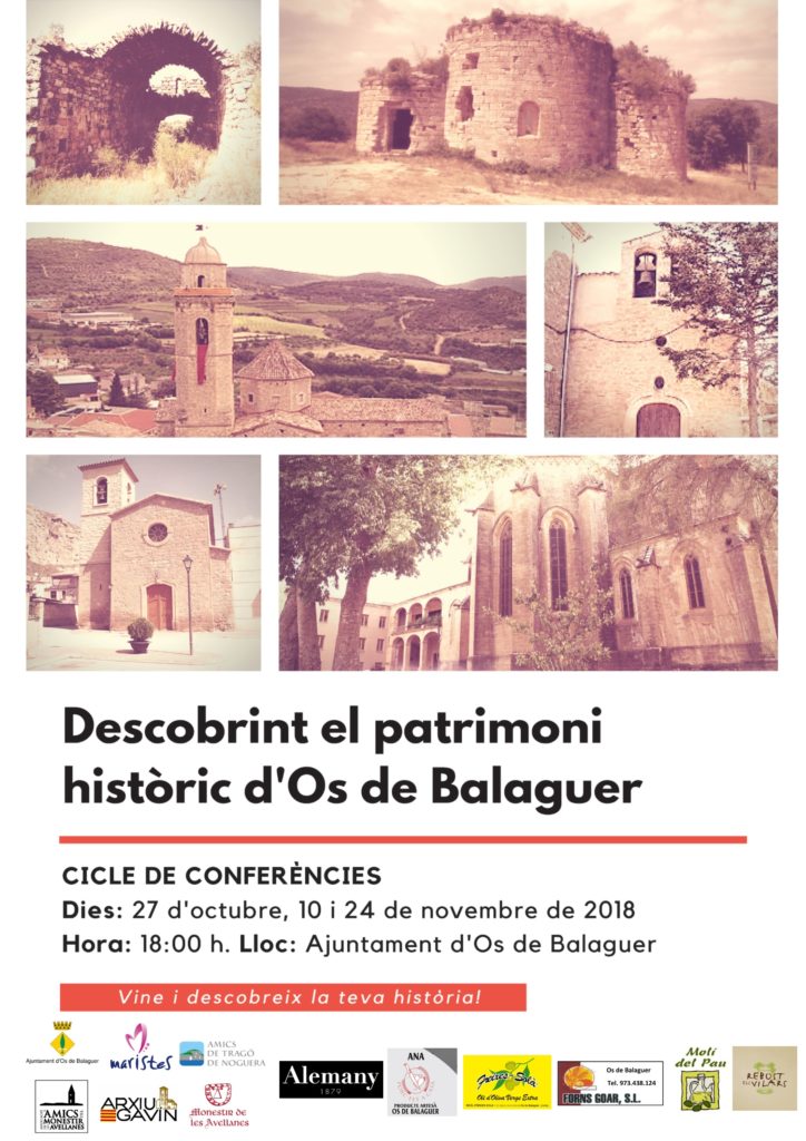 Cicle de conferències “Descobrint el patrimoni històric d’Os de Balaguer”