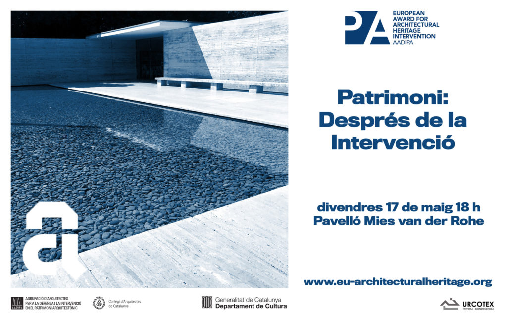 El Premi i el patrimoni arquitectònic, a la Setmana d’Arquitectura 2019